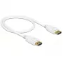 DisplayPort kabelis DeLOCK 85507 0,5 m balts