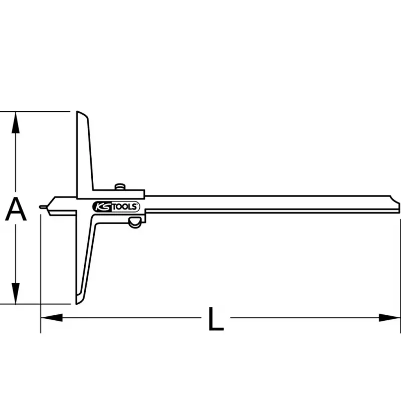 Bīdmērs KS Tools 300.0552 Svars 150 g