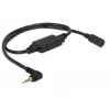 Audio kabelis Navilock 62881 0,52m 2,5mm melns