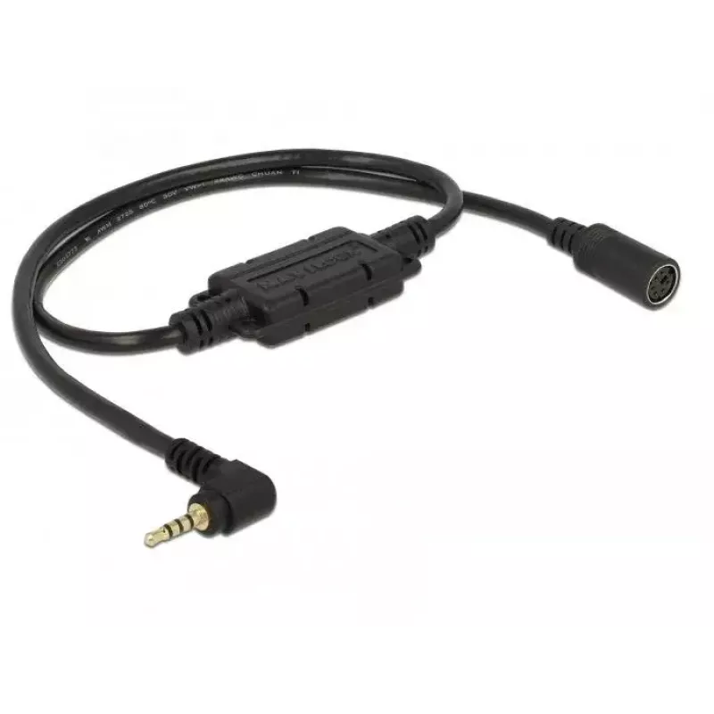 Audio kabelis Navilock 62881 0,52m 2,5mm melns