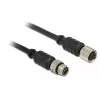 Seriālais kabelis Navilock 62974 Melns 5 m M8