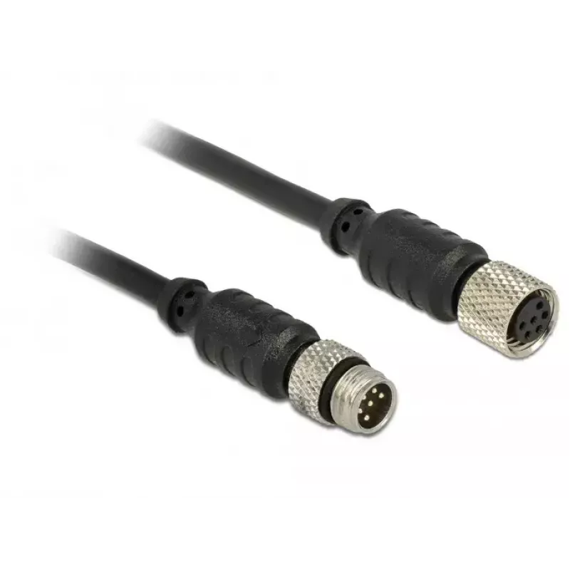 Seriālais kabelis Navilock 62974 Melns 5 m M8