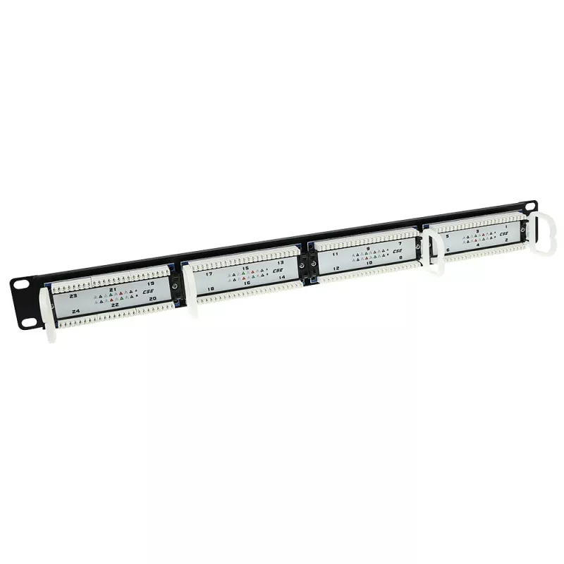 Plāksteru panelis 24 portu neekranēts 45° ACT P24AK1