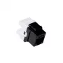ACT CAT6 Keystone ligzda, neekranēta, pievienojama ar spiedienu, balta, RJ45, IDC, Balta