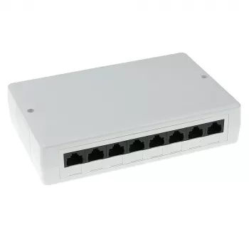 Virsmas montāžas kārba ACT FA5000 neekranēta 8 portu Cat5e — 171,4×38×118,8 mm