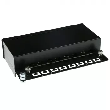 Virsmas montējama ekranēta lāpīšanas kārba ACT 8-portu CAT6, 173×44 mm