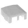 Virsmas montāžas kārba 2-portu CAT6 neekranēta ACT FA6002, 29×61×29,5 mm