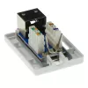 Virsmas montāžas ekranēta kontaktligzdu kārba ACT FA5005 1× CAT5E ligzdai, 39×29,5×54 mm
