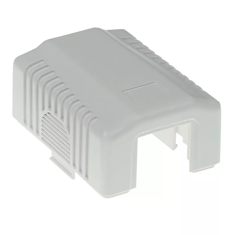 Virsmas montāžas ekranēta pievienošanas kārba ACT CAT6, 1 porta, 39×54×29.5 mm