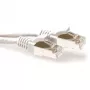 ACT balts 20 metru LSZH SFTP CAT6A komutācijas kabelis ar aizsargātiem RJ45 savienotājiem