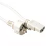 ACT Powercord tīkla kabelis CEE 7/7 vīrišķais (taisns) – C13 ziloņkaula 2.5 m