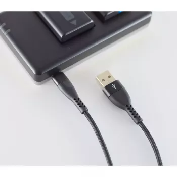 USB kabelis ShiverPeaks BS20-72025 1m USB 2.0 A uz Micro-USB B melns