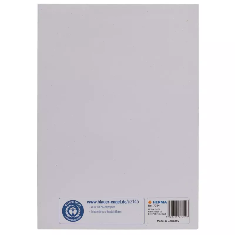 Žurnāla/grāmatas vāciņš HERMA 7054 Balts