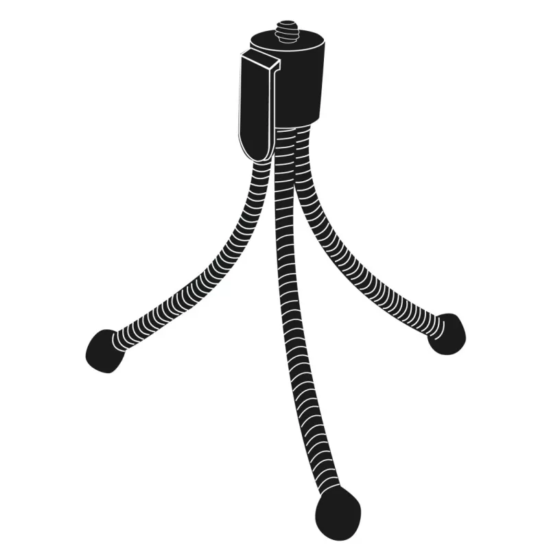 Hama Flexi statīvs digitālajām/kinofilmām kamerām 3 kājiņas melns