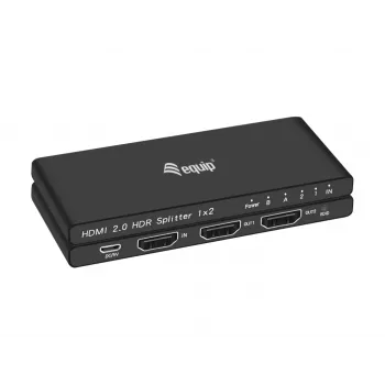 Equip Ultra plāns 2-portu HDMI 2.0 sadalītājs