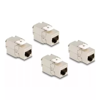 Delock 86050 Keystone modulis RJ45 ligzda Cat.6A STP, 4 gab.