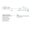 ACT USB-C–seriālais adapteris AC6002 melns 1,5 m