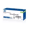 ACT dubultā monitora statīvs birojam sudraba krāsā Skava/caurums 18 kg 17-32 collas