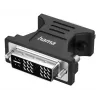 Video adapter HAMA 00300090 DVI‑I male to VGA female, melns