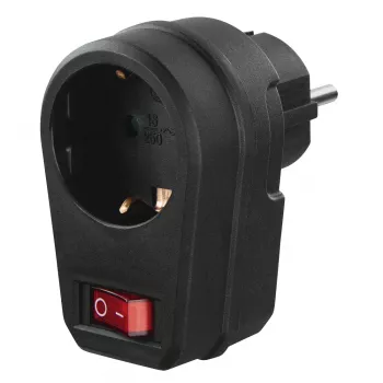 Hama 00223214 strāvas spraudņa adapteris Type F, melns