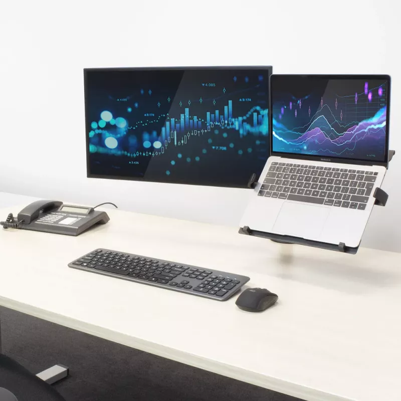 Klēpjdatora un monitora svira ACT AC8305 augstuma regulēšana 0-450mm