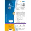 Pašlīmējošās printera uzlīmes HERMA 10740 Baltas 19,2x6,1 cm 320 uzlīmes