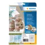 Pašlīmējošā etiķete HERMA 10750 taisnstūra pastāvīga brūna 3780 gab.