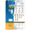 HERMA 10753 pašlīmējošās etiķetes, taisnstūrveida, pastāvīgas, brūnas, 480 gab.