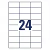 Pašlīmējoša printera etiķete AVERY 6605 Balta 7x3,7 cm 1560 etiķetes