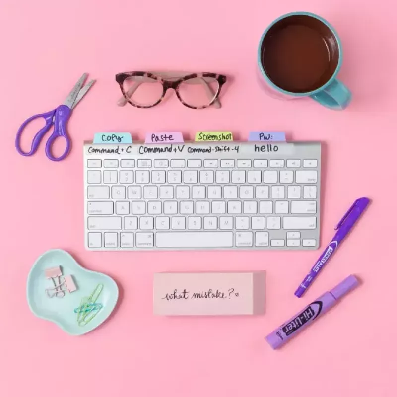 Tukšs lapu indekss Avery Ultra Tabs 74769 zils zaļš rozā violets