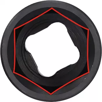 Triecienuzgriežņatslēga KS Tools 515.0896 1/2 collu piedziņa DIN 3121 ISO 1174
