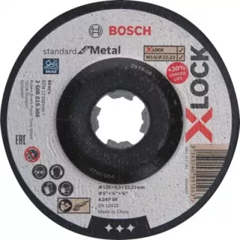 Slīpēšanas disks Bosch 2 608 619 366 ar padziļinātu centru tēraudam
