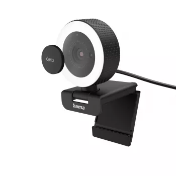 Hama C-850 Pro tīmekļa kamera 4 MP 2560 x 1440 pikseļi USB 2.0 Melna