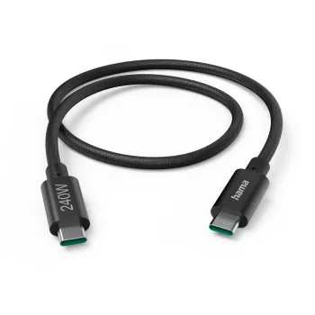 Hama Full-Featured USB kabelis USB 3.2 Gen 1 (3.1 Gen 1) 1,5 m USB C melns