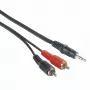 Hama 00205106 audio kabelis 2 m 3.5mm 2 x RCA Melns, Sarkans