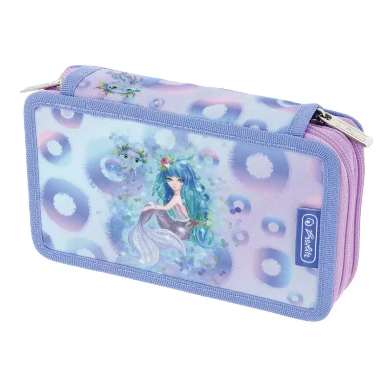 Kancelejas piederumu komplekts Herlitz Mystic Mermaid 23 gab. zils rozā poliesters