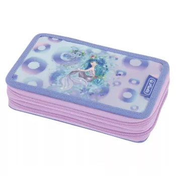 Kancelejas piederumu komplekts Herlitz Mystic Mermaid 23 gab. zils rozā poliesters
