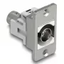 DeLOCK 90880 BNC kontaktdakša, ligzda, sudrabbalta, 50 Ω