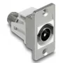 DeLOCK 90881 Kontaktligzda IEC F Sudraba Balta 75 Ω