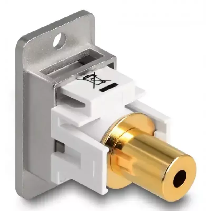 DeLOCK 90884 kontaktligzda 3,5 mm sudraba balta sieviešu dzimuma