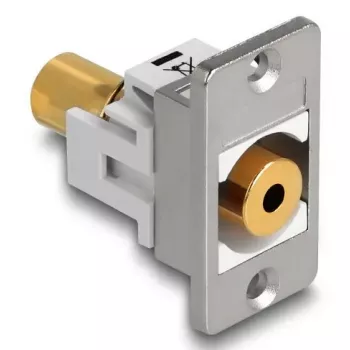 DeLOCK 90884 kontaktligzda 3,5 mm sudraba balta sieviešu dzimuma