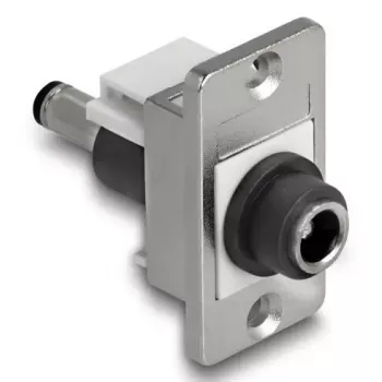 DeLOCK keystone modulis 90885 Plakans Melns Sudrabains Balts DC 5.5 x 2.1