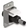DeLOCK keystona modulis 90886 Plakans Melns Sudrabots Balts DC 5.5 x 2.5