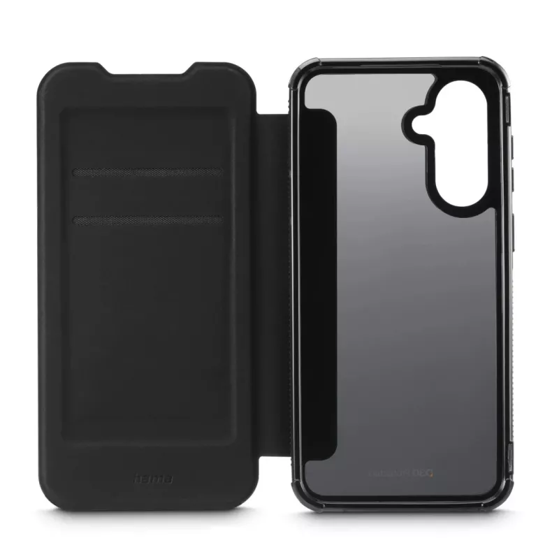 Folio vāciņš Hama Galaxy A17 melns 2 karšu kabatām
