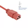 Strāvas kabelis ACT C14 uz C21 IEC60320, sarkans, 2 m, 250 V 10 A