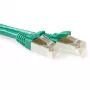 ACT zaļa 20 metru LSZH SFTP CAT6A komutācijas kabelis ar aizsargātiem RJ45 savienotājiem