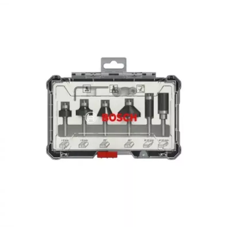 Bosch 2 607 017 470 frēzēšanas uzgalis Uzgaļu komplekts 6 gab.