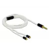 Audio kabelis DeLOCK 85846 1.2m 4.4mm 2x MMCX Balts