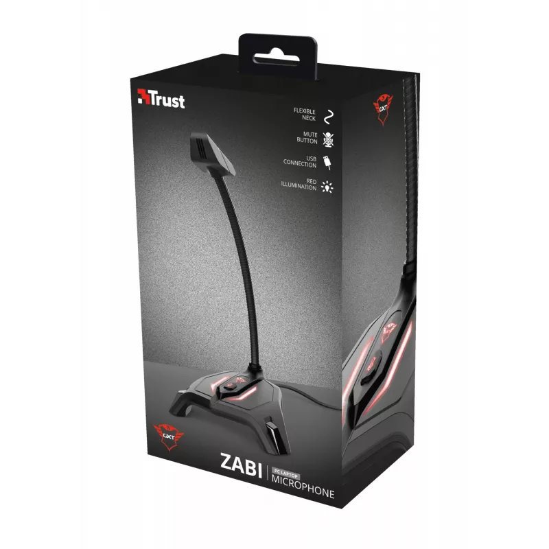 Trust GXT 215 Zabi Melns datora mikrofons