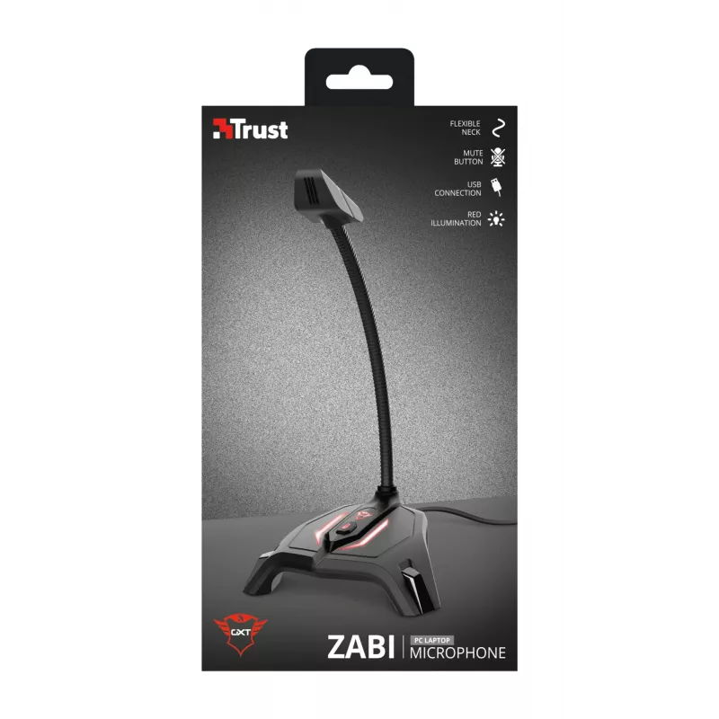 Trust GXT 215 Zabi Melns datora mikrofons